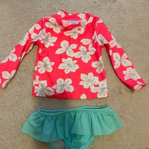 Carter’s 18 mos floral tankini like new